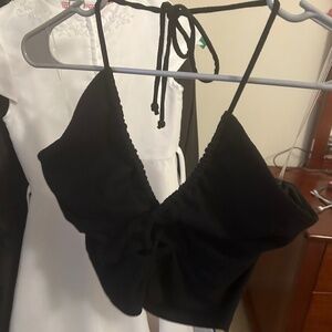 NWT Black halter tank top
